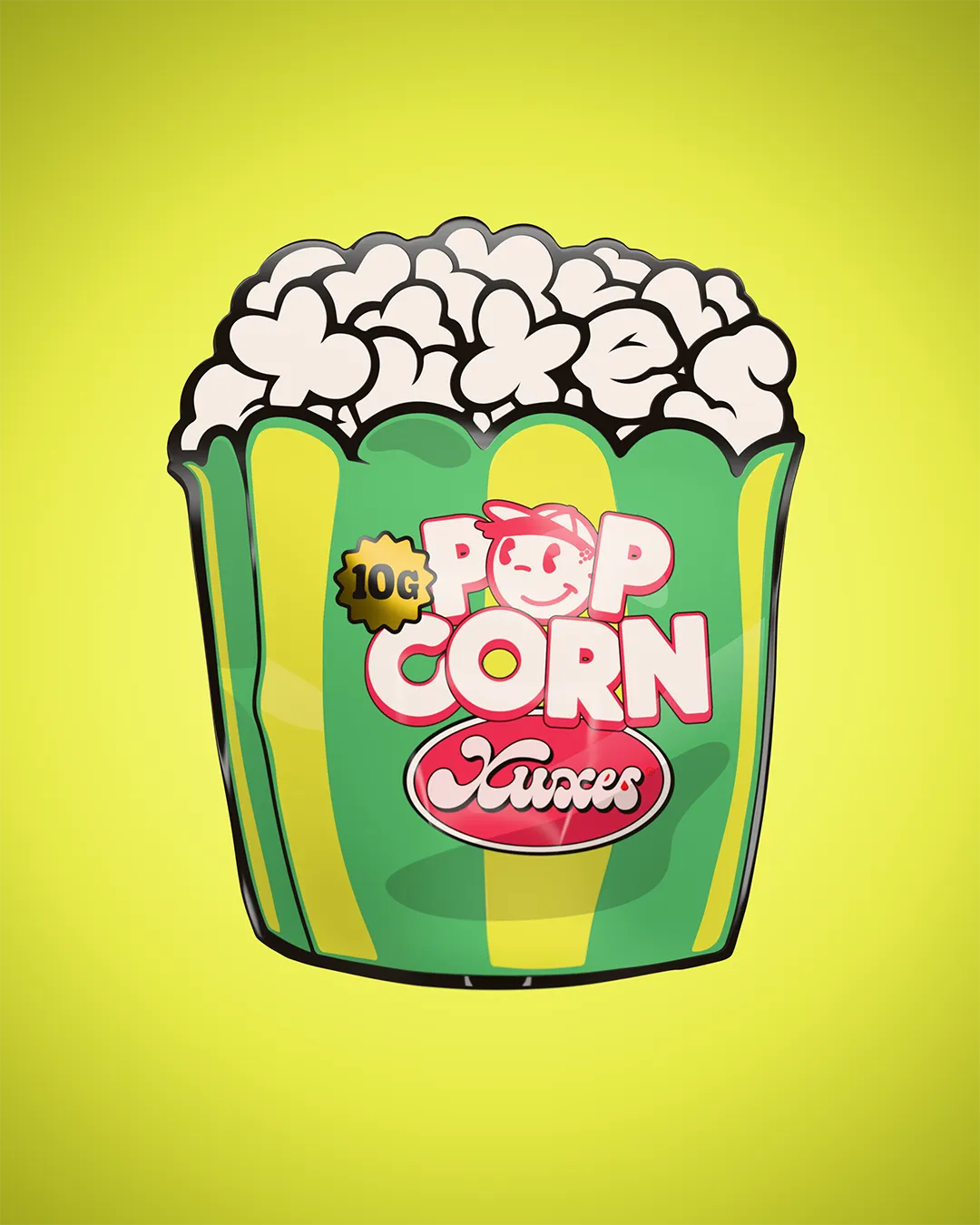 Pop corn Green Sour 10g